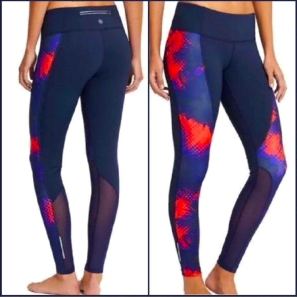 {ATHLETA} Electro Cobalt Ankle Leggings